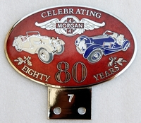 badge Morgan :Morgan 80 years 7